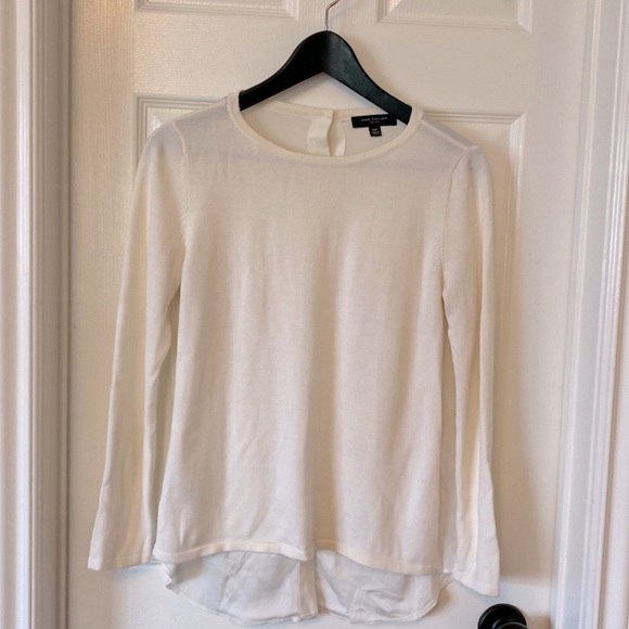 Cream coloured mix medium Anne Taylor sweater. - Picture 1 of 3